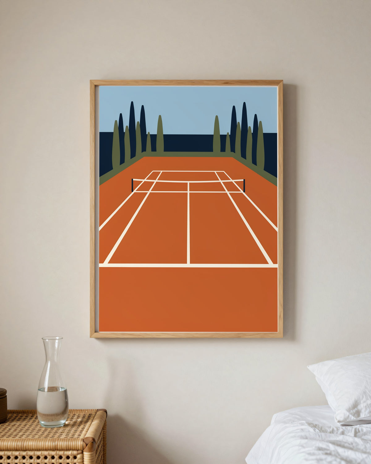 Le Tableau — Le Court, toile encadrée chêne clair