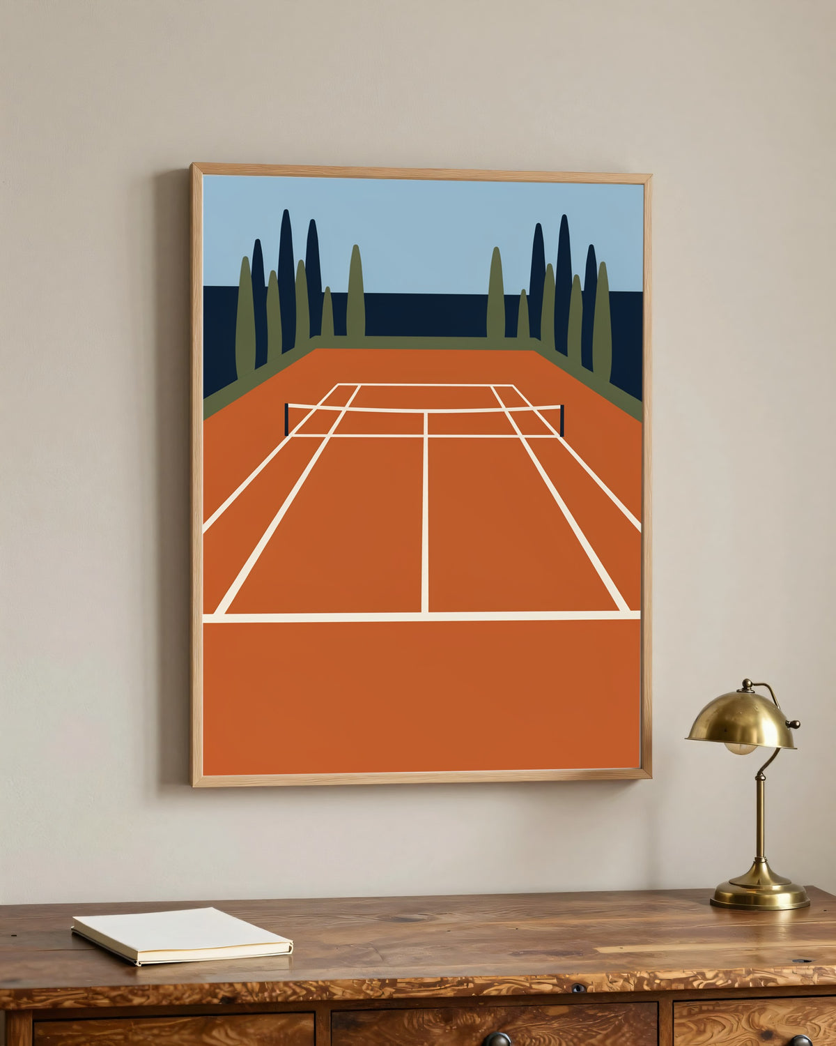 Le Tableau — Le Court, toile encadrée chêne clair