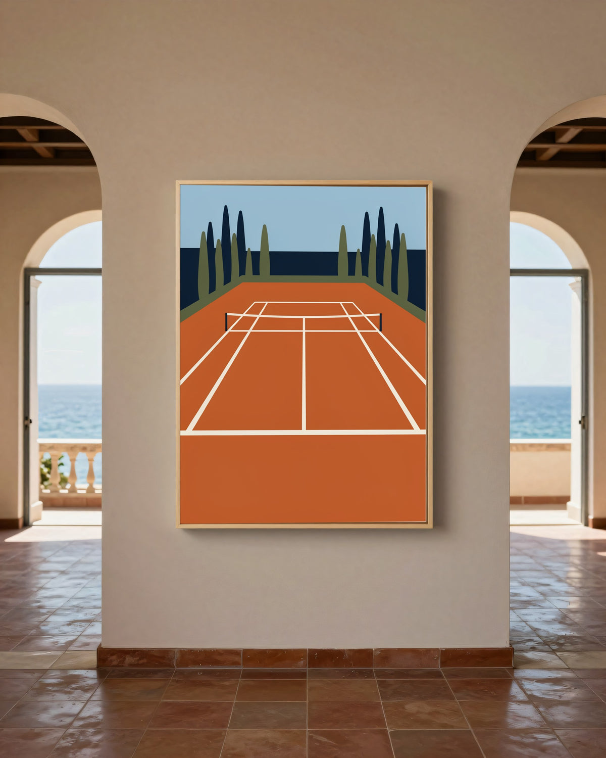 Le Tableau — Le Court, toile encadrée chêne clair